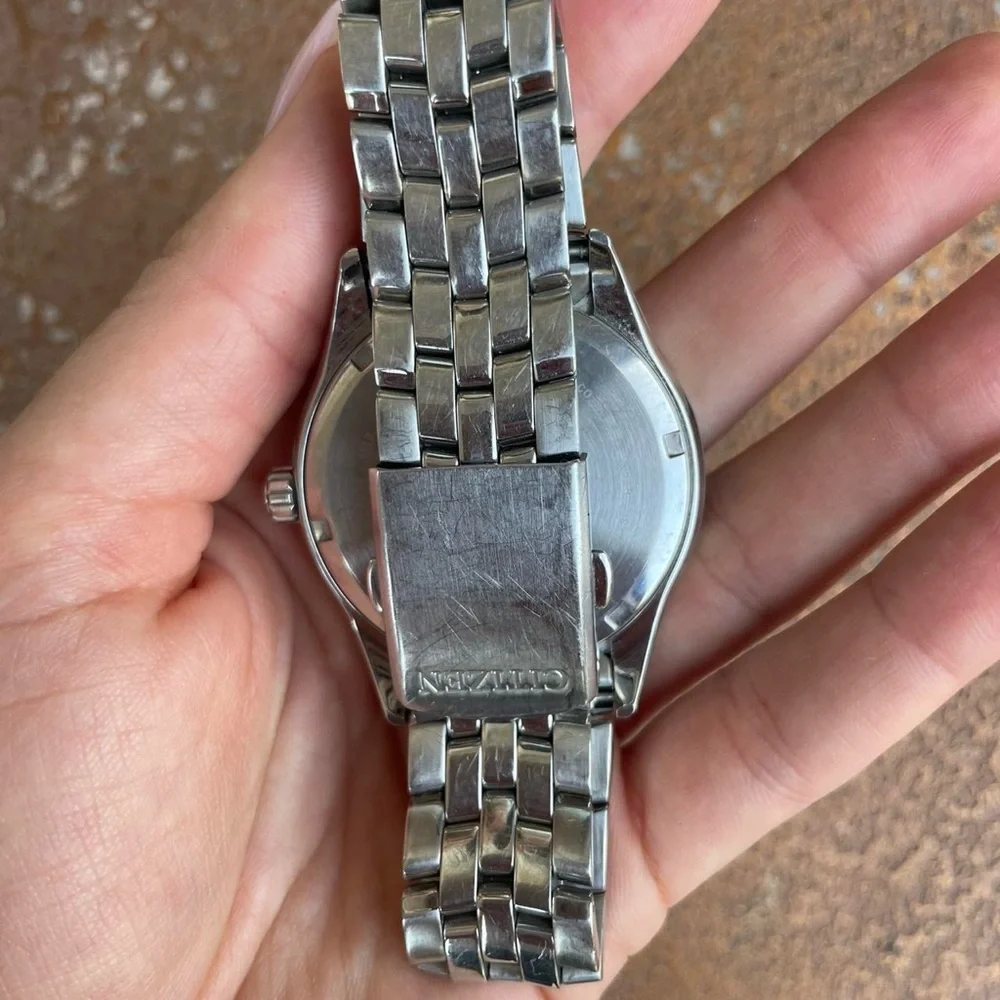 Citizen Eco-Drive silver Addyson men's watch with 40mm case